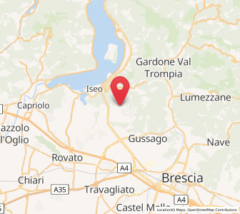 Map of Monticelli Brusati, Lombardy