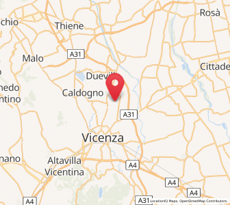 Map of Monticello Conte Otto, Veneto