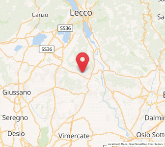 Map of Monticello-Mondonico, Lombardy