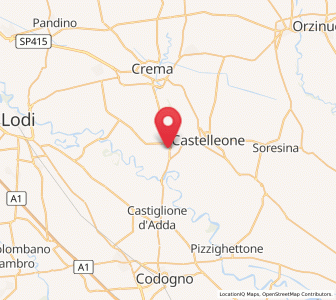 Map of Montodine, Lombardy
