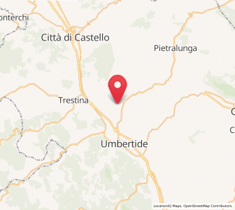 Map of Montone, Umbria