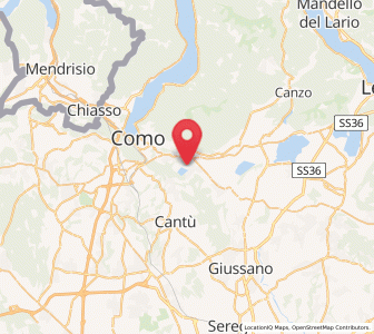 Map of Montorfano, Lombardy