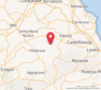 Map of Montoro, The Marches