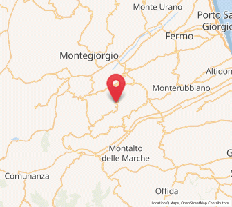 Map of Montottone, The Marches