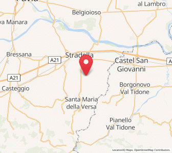Map of Montù Beccaria, Lombardy