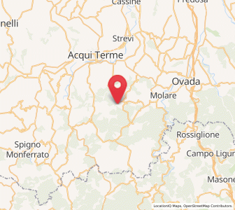 Map of Morbello, Piedmont