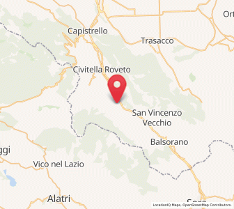 Map of Morino, Abruzzo