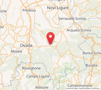 Map of Mornese, Piedmont