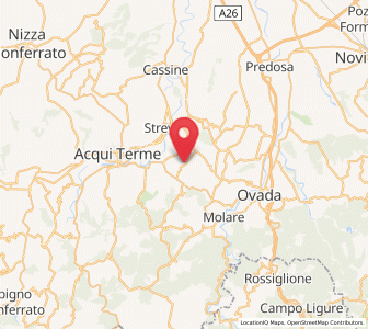 Map of Morsasco, Piedmont
