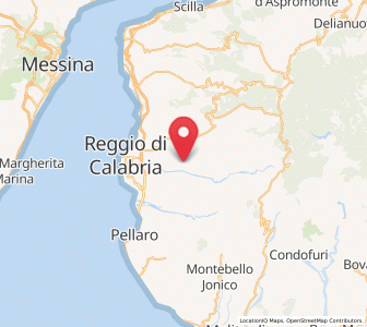 Map of Mosorrofa, Calabria