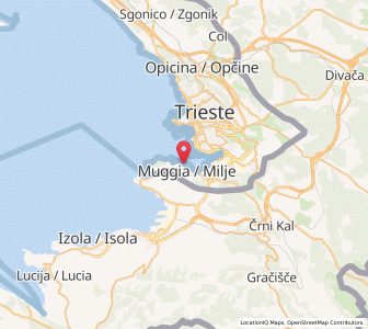 Map of Muggia, Friuli Venezia Giulia