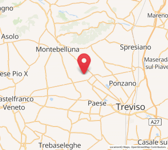 Map of Musano, Veneto