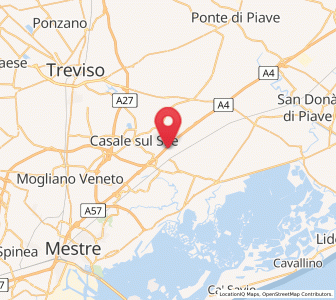 Map of Musestre, Veneto