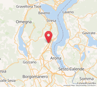 Map of Nebbiuno, Piedmont