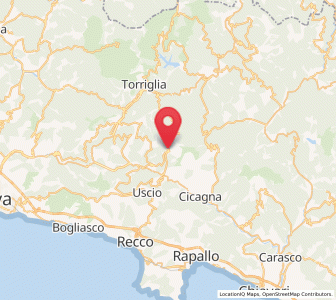 Map of Neirone, Liguria