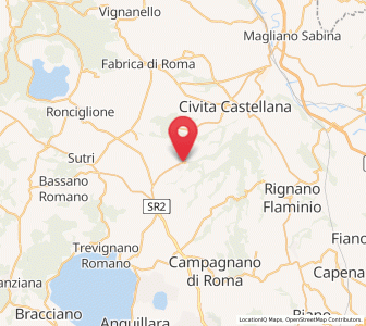 Map of Nepi, Lazio