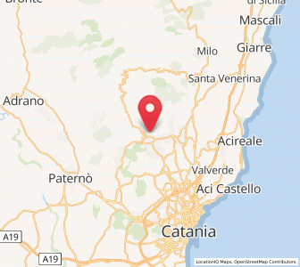 Map of Nicolosi, Sicily