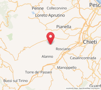 Map of Nocciano, Abruzzo