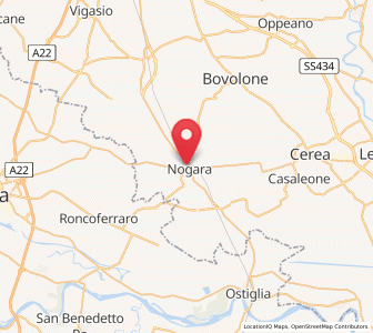 Map of Nogara, Veneto