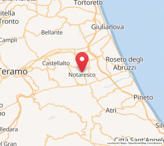 Map of Notaresco, Abruzzo