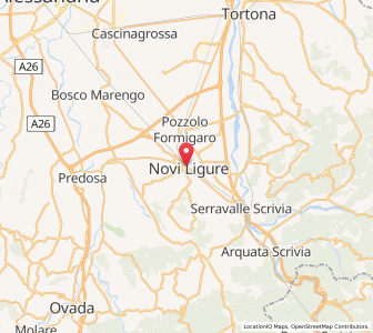 Map of Novi Ligure, Piedmont