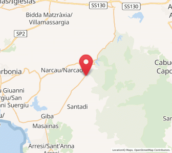 Map of Nuxis, Sardinia