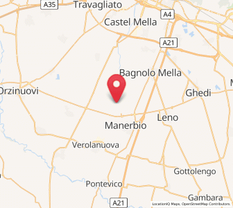 Map of Offlaga, Lombardy