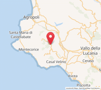 Map of Omignano, Campania
