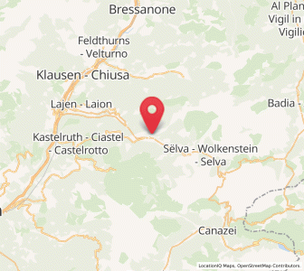 Map of Ortisei, Trentino-Alto Adige