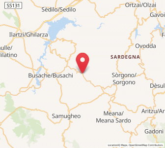Map of Ortueri, Sardinia