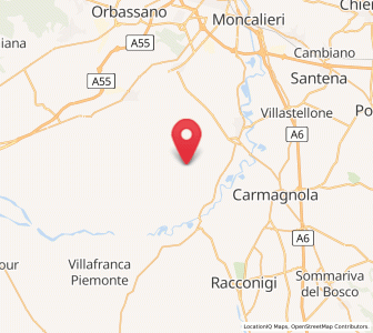 Map of Osasio, Piedmont