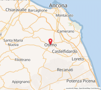 Map of Osimo, The Marches