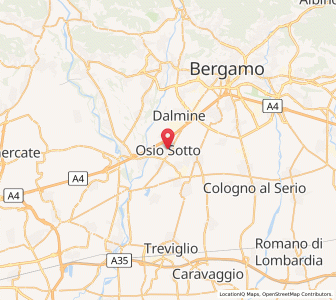 Map of Osio Sotto, Lombardy