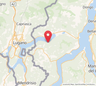Map of Osteno-Claino, Lombardy