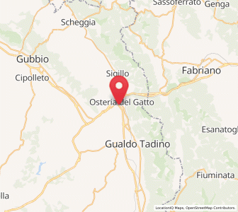 Map of Osteria del Gatto, Umbria