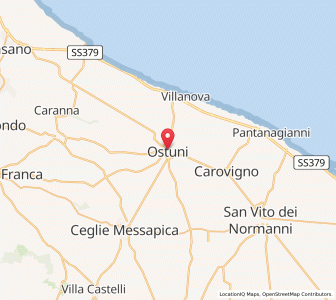 Map of Ostuni, Apulia