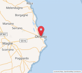 Map of Otranto, Apulia