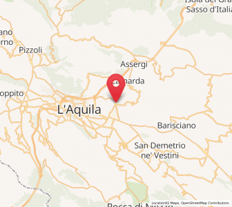 Map of Paganica-Tempera, Abruzzo