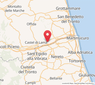 Map of Pagliare, The Marches