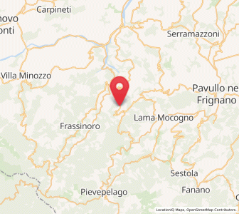 Map of Palagano, Emilia-Romagna