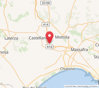 Map of Palagianello, Apulia