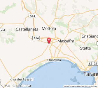 Map of Palagiano, Apulia