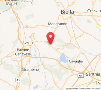 Map of Palazzo Canavese, Piedmont