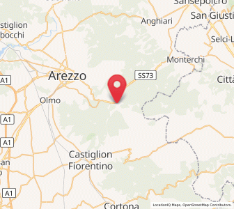 Map of Palazzo del Pero, Tuscany
