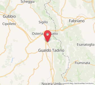Map of Palazzo Mancinelli-Vaccara, Umbria