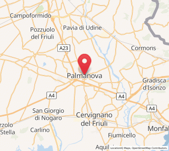 Map of Palmanova, Friuli Venezia Giulia