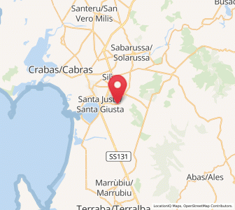 Map of Palmas Arborea, Sardinia