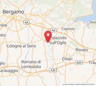 Map of Palosco, Lombardy
