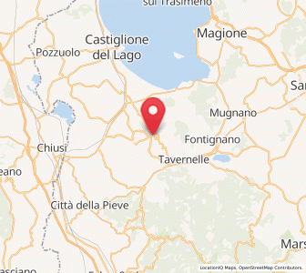 Map of Panicale, Umbria