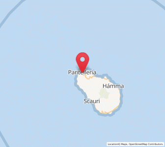 Map of Pantelleria, Sicily